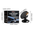 Black magnetic car foldable phone holder with compact 3.2x3.5 cm size, ABS material, for dashboard windscreen desk use