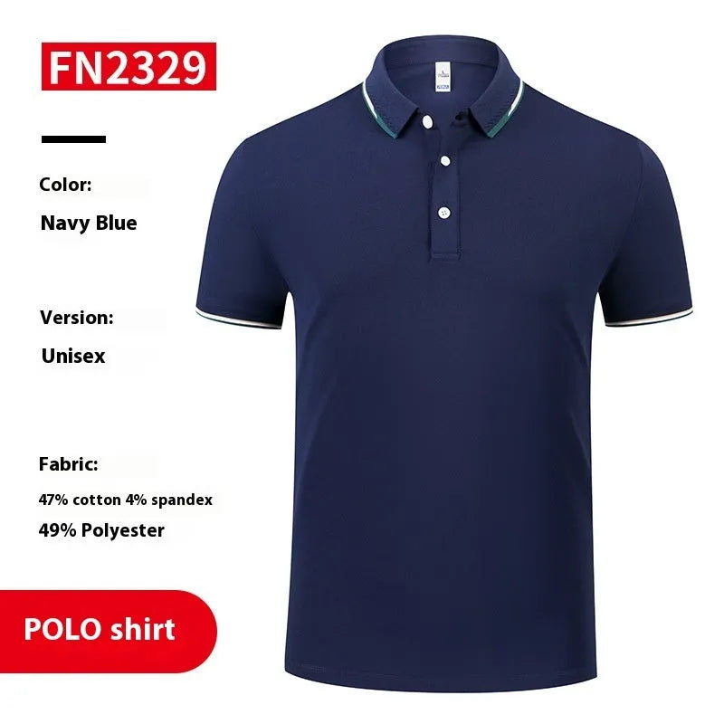 Company culture polo shirt for men women, cotton short sleeve, solid colour, digital printing, loose fit, sizes S to 4XL