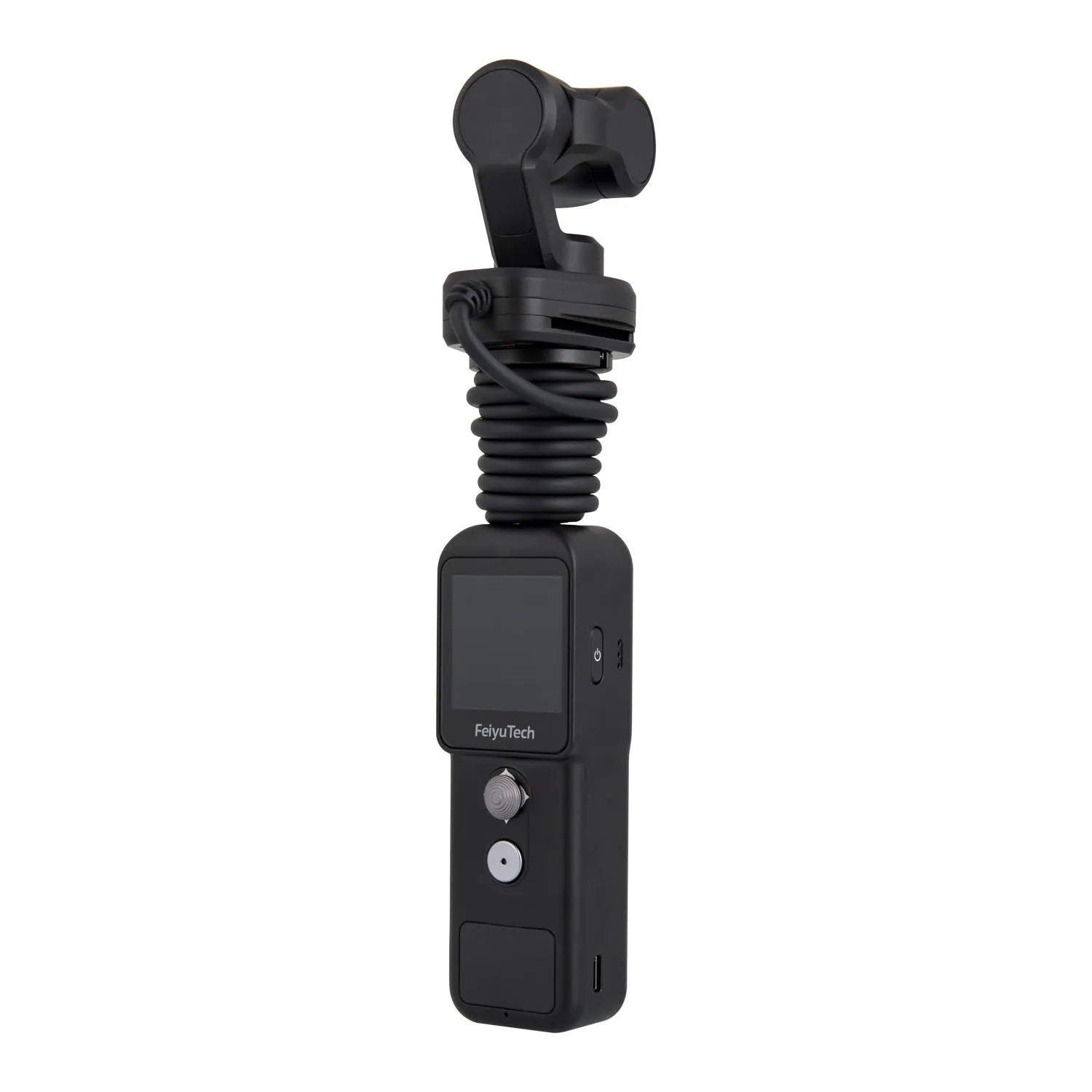 Feiyu Pocket2S pocket gimbal camera with magnetic suction base in black, 4K HD, aviation aluminium alloy