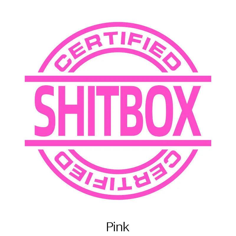 13x12cm vinyl car sticker showing decorative design in one of ten available colours