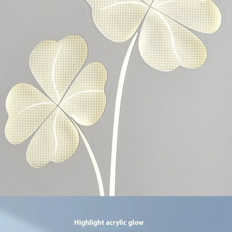 Modern tricolour LED bedside lamp with decorative motifs in white or pink finishes