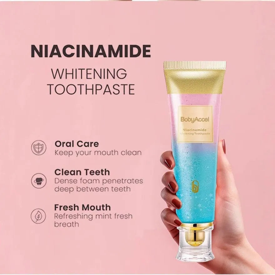 100g tube of nicotinamide whitening toothpaste for adult oral care and stain removal