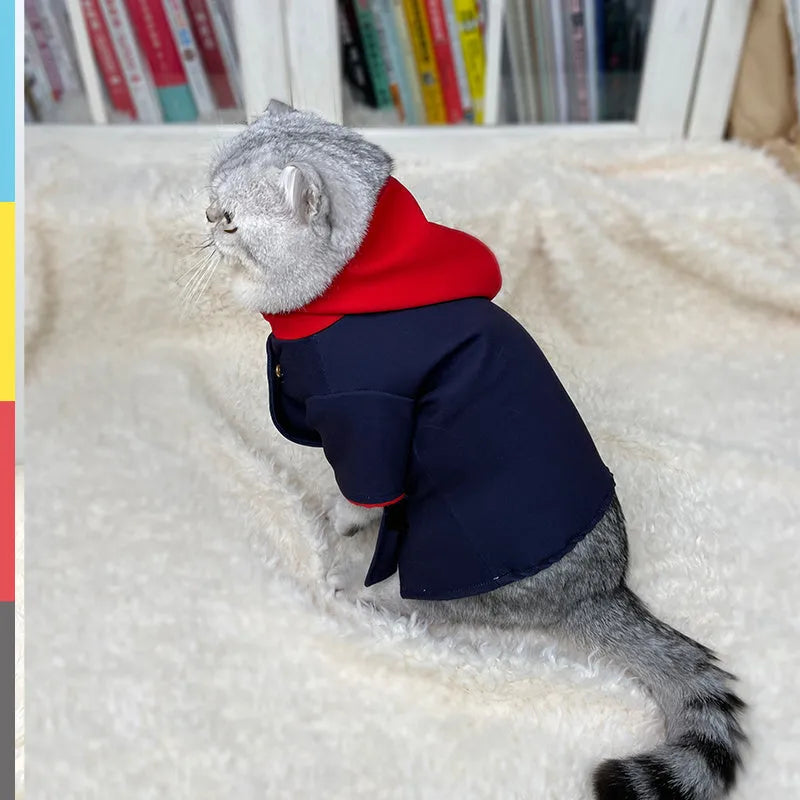 Polygonum cuspidatum Youren coloured hoodie pet costume for cats and dogs photography
