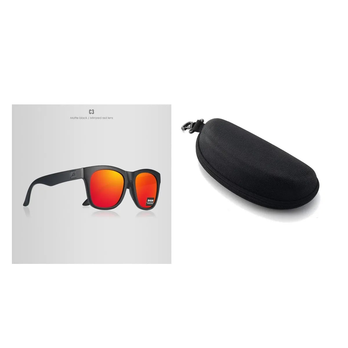 Thickened polarised sunglasses with TAC lenses and PC frame for outdoor UV protection