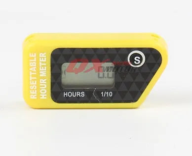 Black YSDS waterproof LCD single-interval maintenance reminder timer for engines.