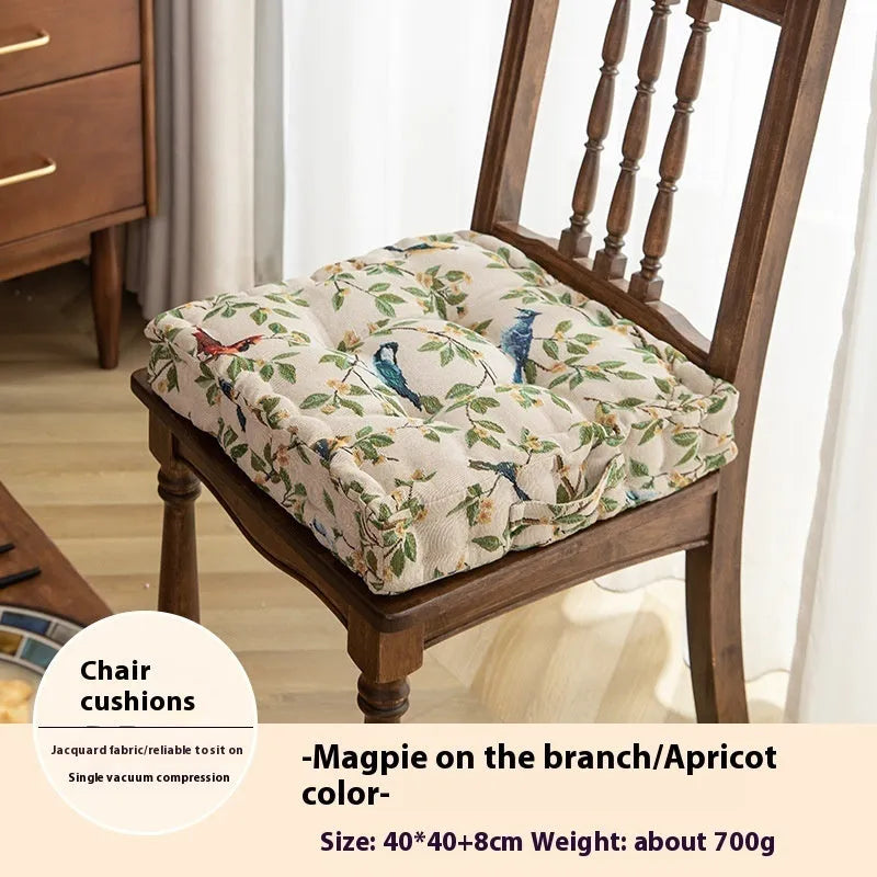 American dining chair back cushion with waist support measuring 40cm x 40cm x 8cm thick
