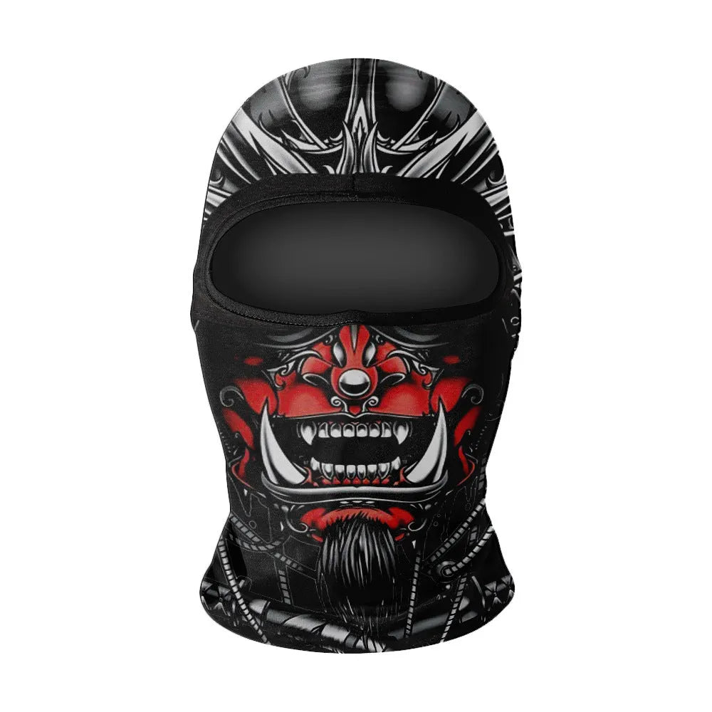 Summer breathable full face sun protection headgear in ice silk fabric, polyester, average size, available in multiple colours