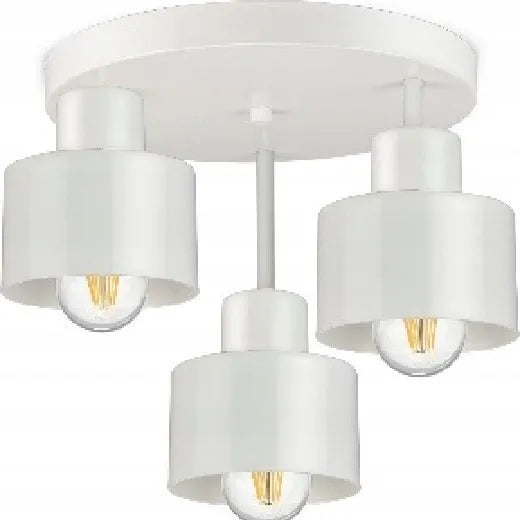 Wrought iron ceiling light black ribbon three-head lampshade alloy modern simplicity