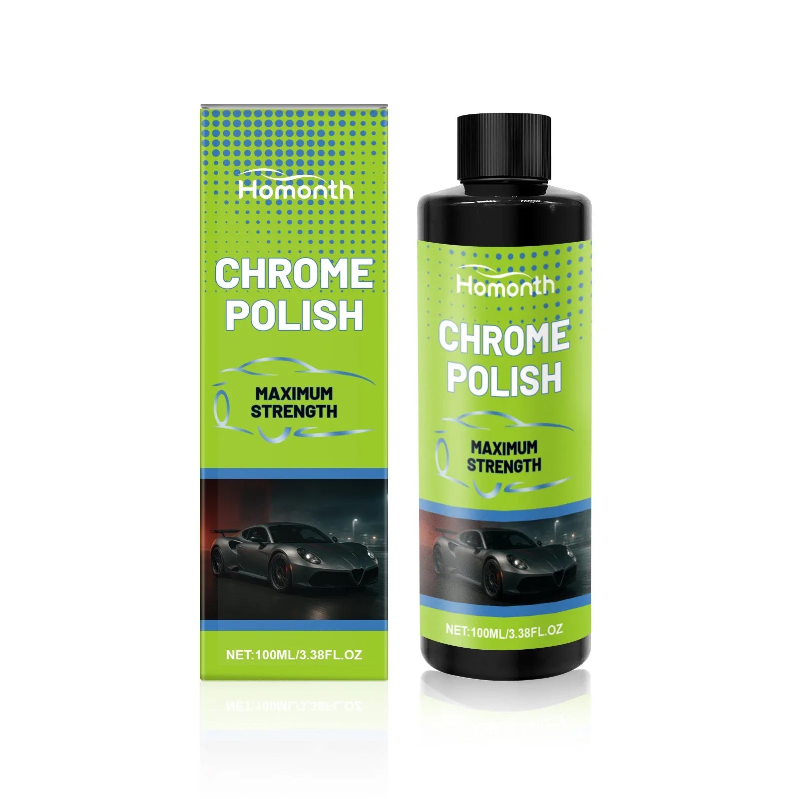 Car metal polishing protective agent 100ml bottle for chrome and alloy restoration
