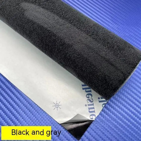 Self-adhesive elastic suede sheet for car interior and furniture decoration in selected colour and size.