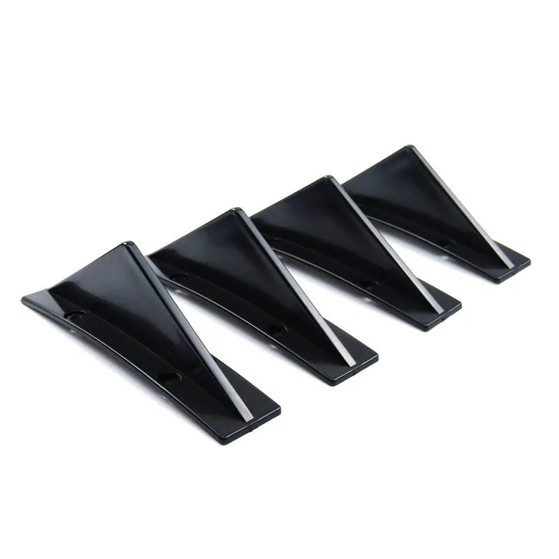 Black ABS triangle rear spoiler with carbon fibre pattern for general motors vehicles