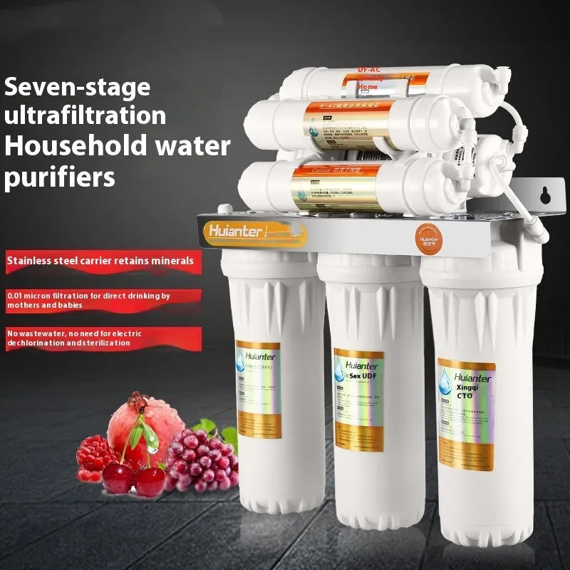 White plastic water filter element for household drinking water purification systems