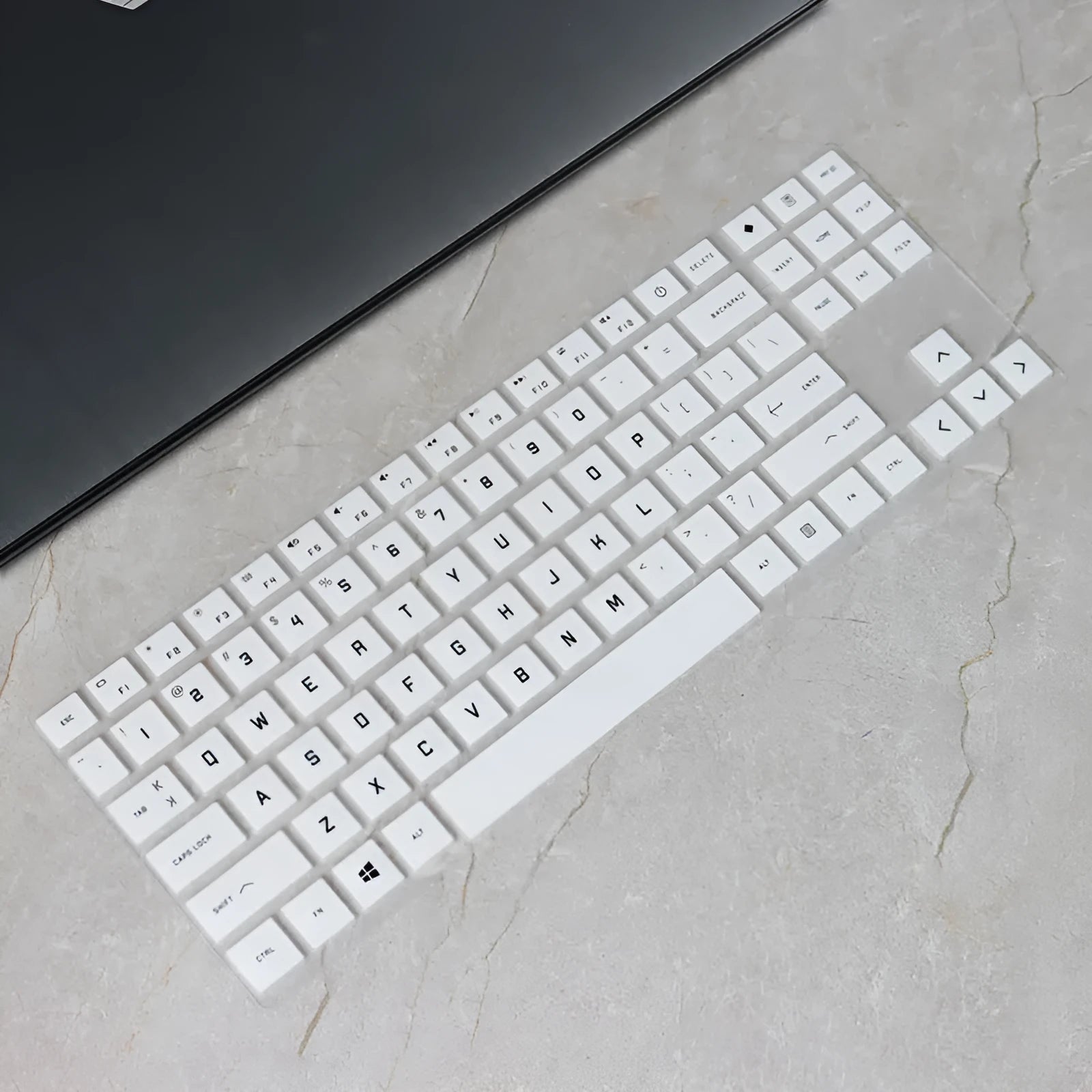 Transparent PVC keyboard membrane for 15.6 inch Shadow Elf 6 Ryzen Edition laptop