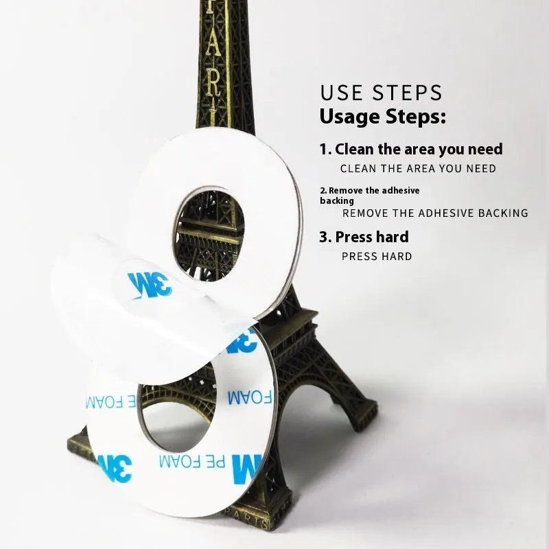 Black stainless steel adhesive house number sign measuring 7.5cm with waterproof construction