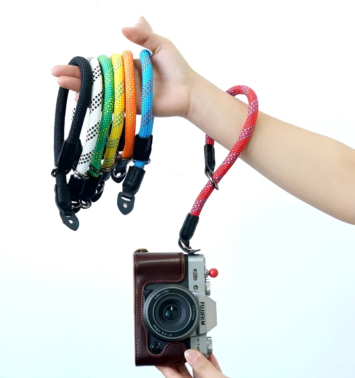 Camera wrist strap thick ring hand rope in nylon with 39cm length in various colours including black and red