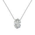 S925 sterling silver geometric ice flower pendant necklace in platinum or gold electroplated finish