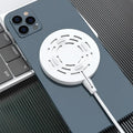 White silicone protective cover on Magsafe wireless charger, shockproof and easy clean