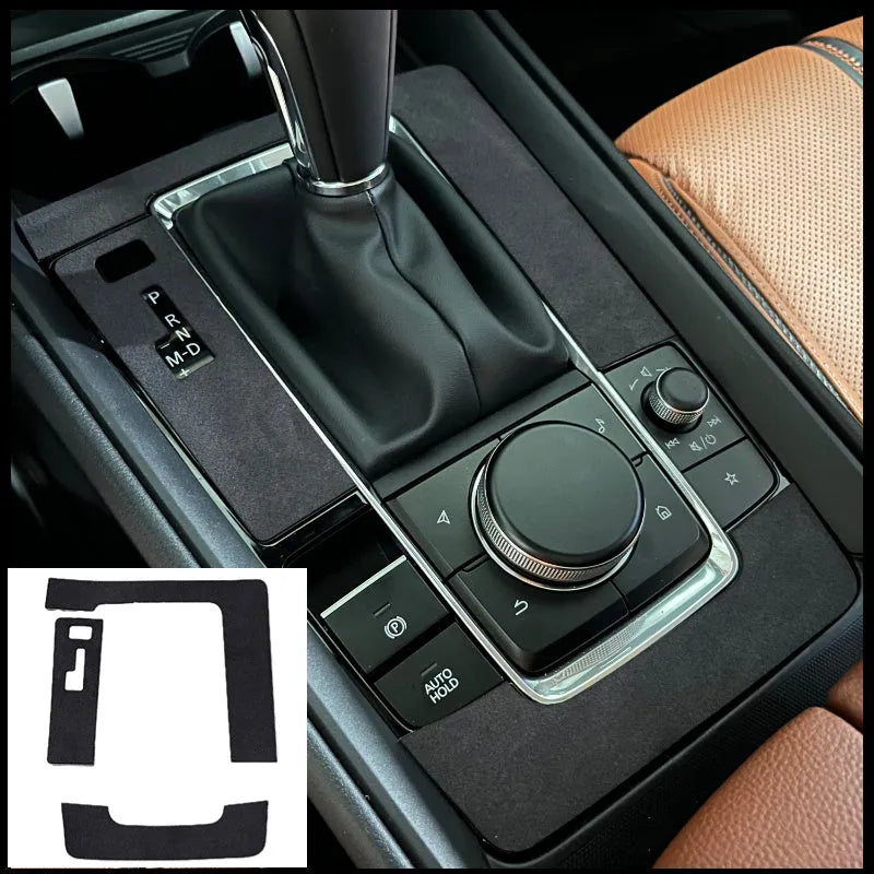 Atz aluminium alloy transparent steering wheel button decorative stickers in brushed red silver and blue for Mazda and Honda cars
