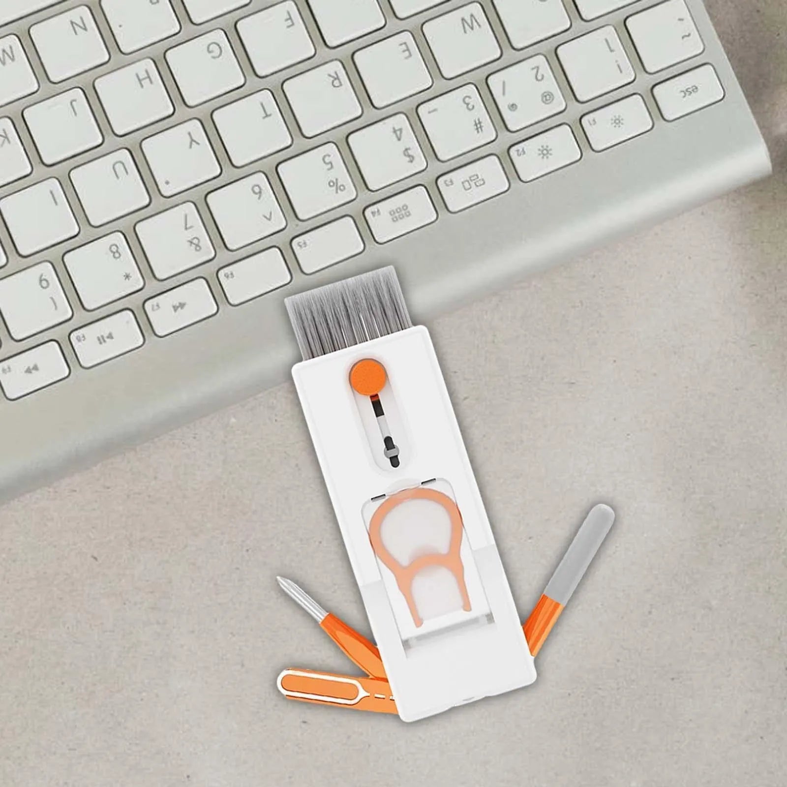 11-in-1 portable Bluetooth headset cleaning pen with ABS body in transparent finish