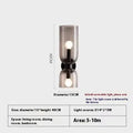 Nordic glass wall lamp with white light on a living room background wall