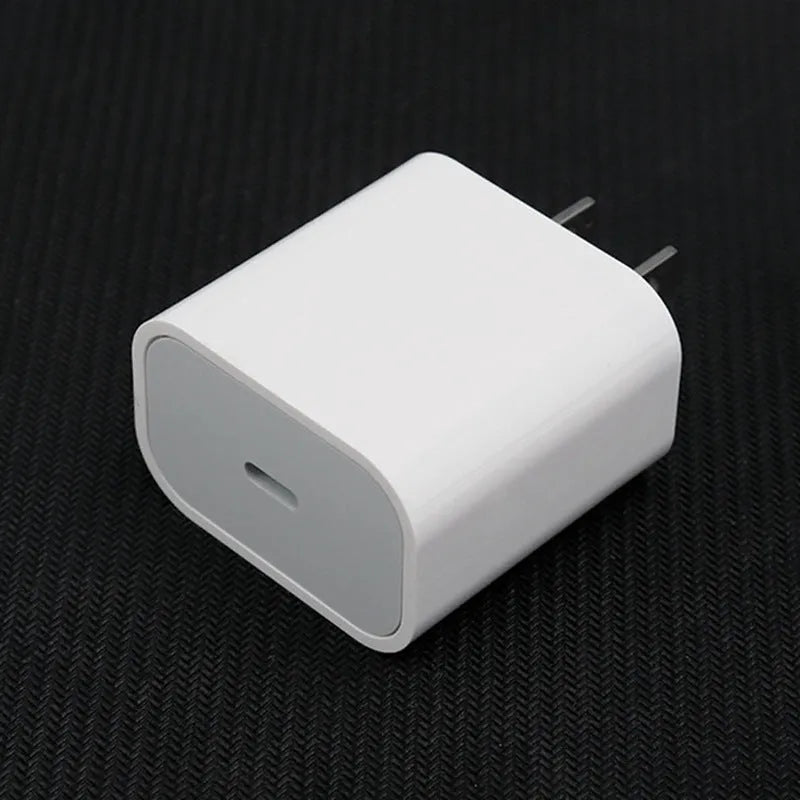 PD20W mobile phone charger with USB port in American and European variants