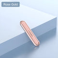 Creative alloy adhesive phone ring holder in streamer silver with invisible back bracket on a smartphone