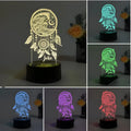 Black base acrylic dream catcher night light with remote control and USB power cable