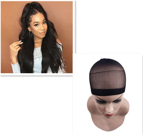 Black realistic long curly wig with oblique bangs, 65cm length, made from high temperature matt chemical fibre