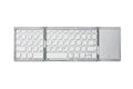 Three folding wireless Bluetooth keyboard with touch pad unfolded, black colour