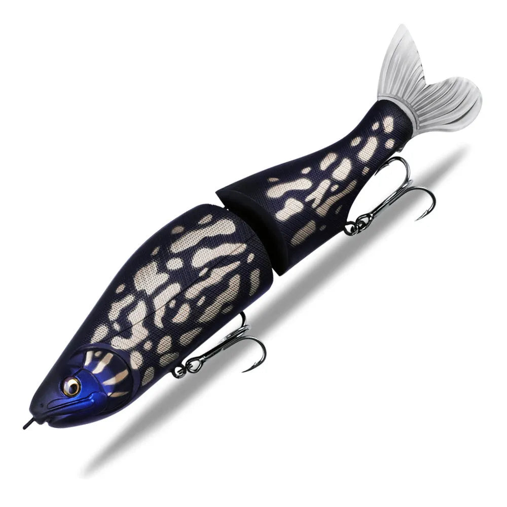 185mm soft plastic bass fishing lure in a selection of colours, designed for tossing and swimming retrieves.