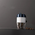 Plastic coffee cup shaped car air freshener with solid coffee beans fragrance in five colour options