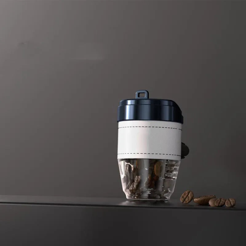 Plastic coffee cup shaped car air freshener with solid coffee beans fragrance in five colour options