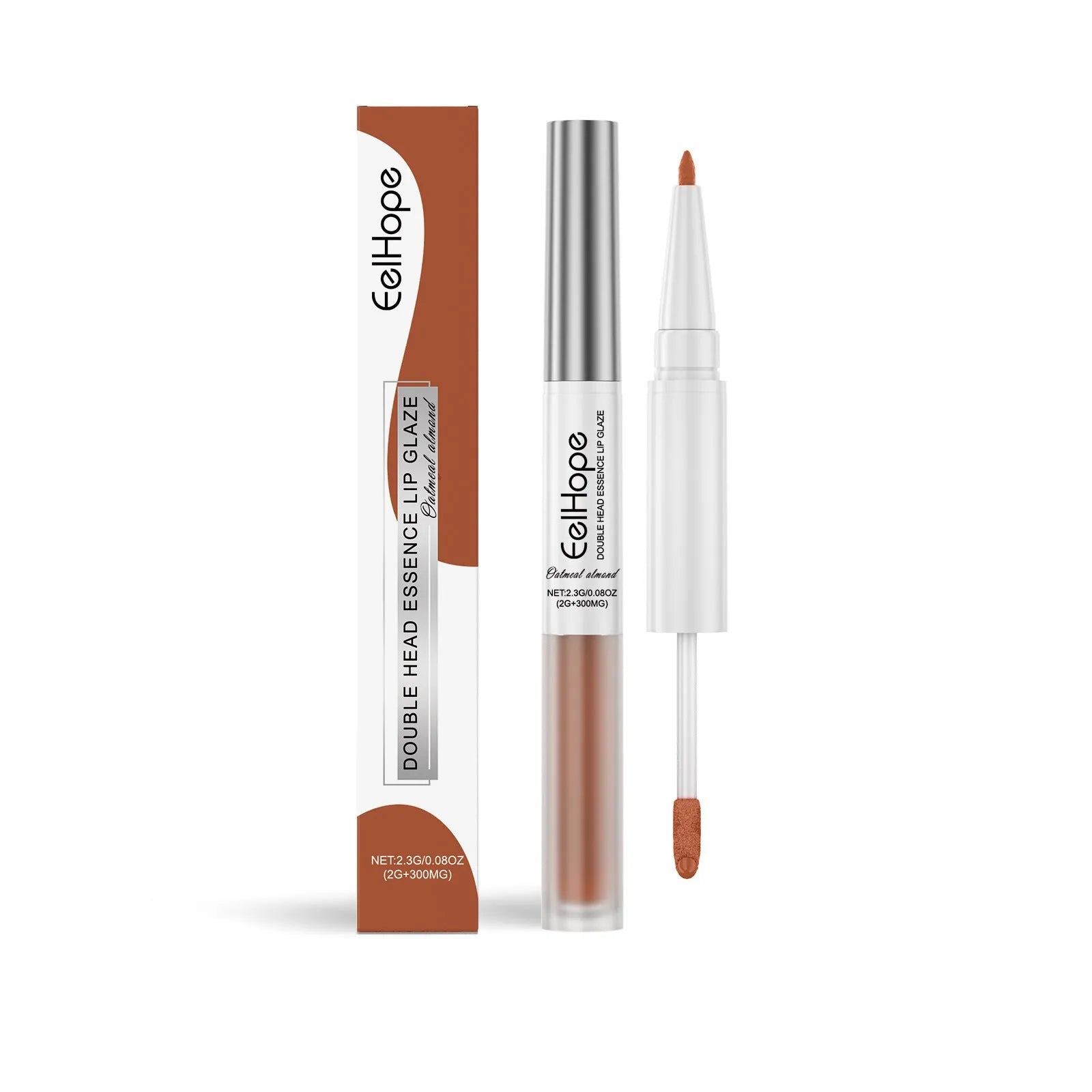 Double-headed lip liner and lip lacquer pen in a choice of three colours.
