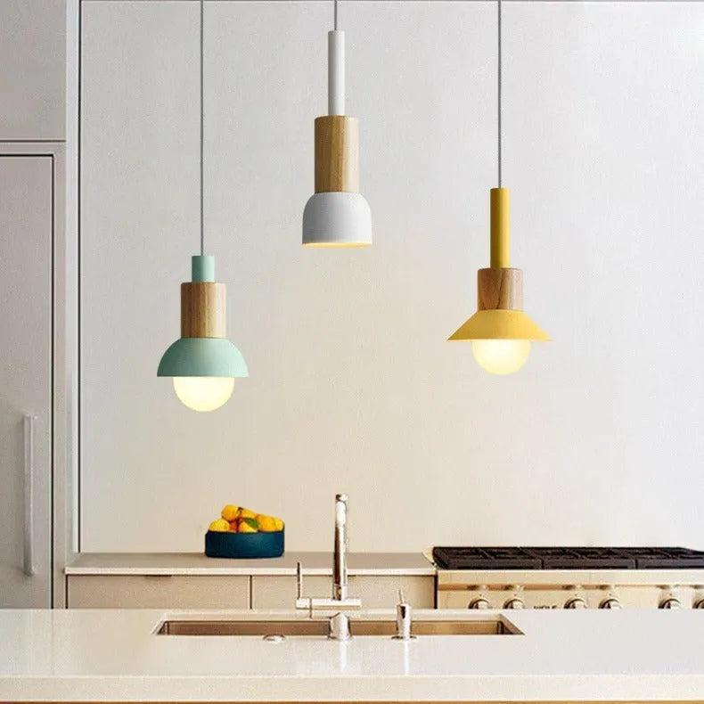 Nordic style minimalist bar bedside lamp in white colour with 3W bulb for home bedroom