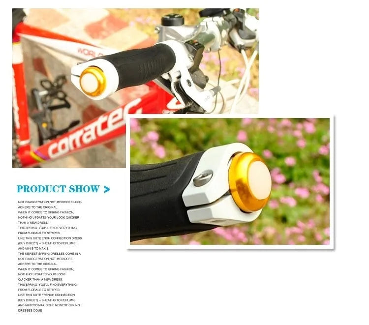 Bicycle handlebar end LED turn signal light in black with 6061 aluminium alloy body and red LED