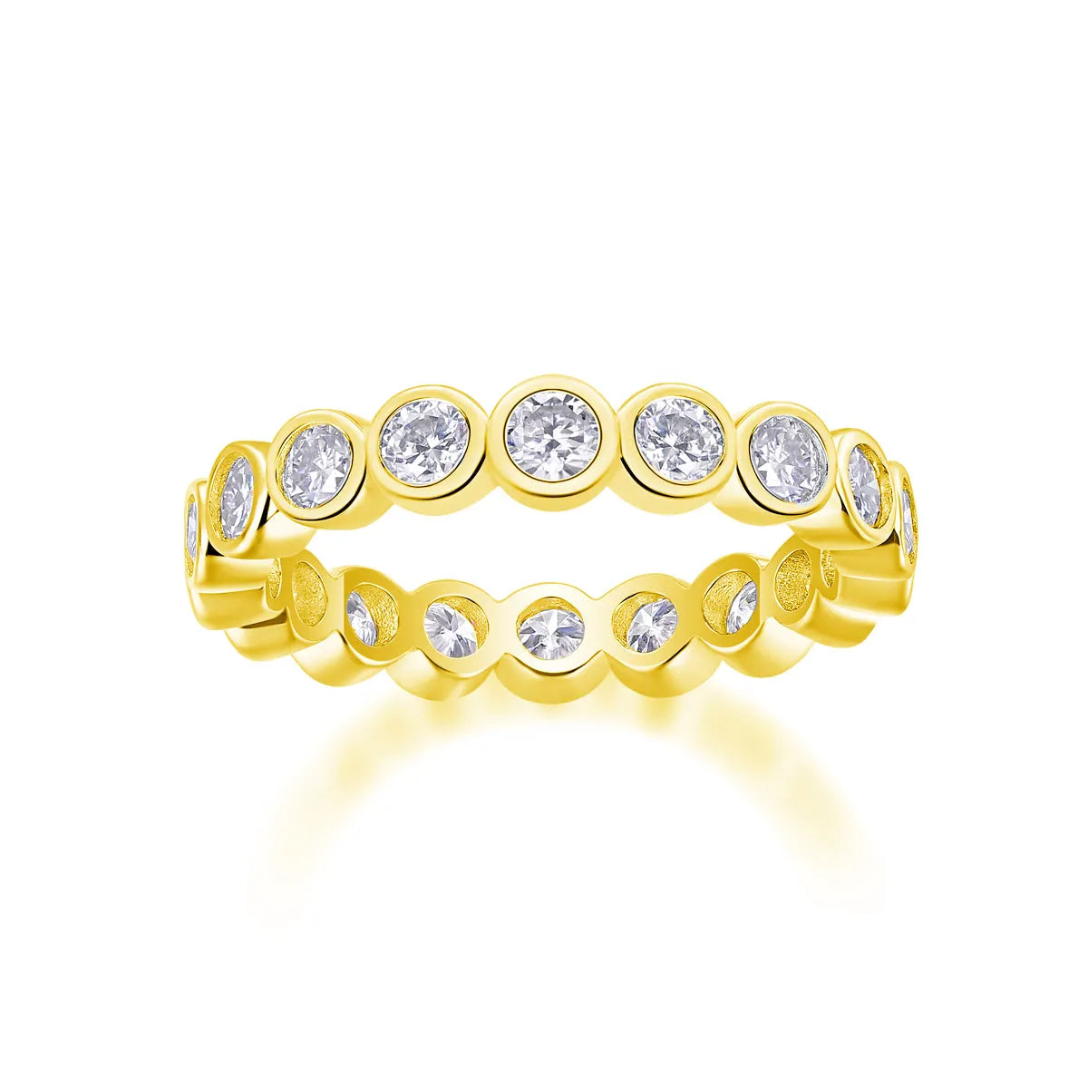 Moissanite wedding ring set in gold, platinum, and rose gold, S925 silver with platinum plating, sizes 5-9