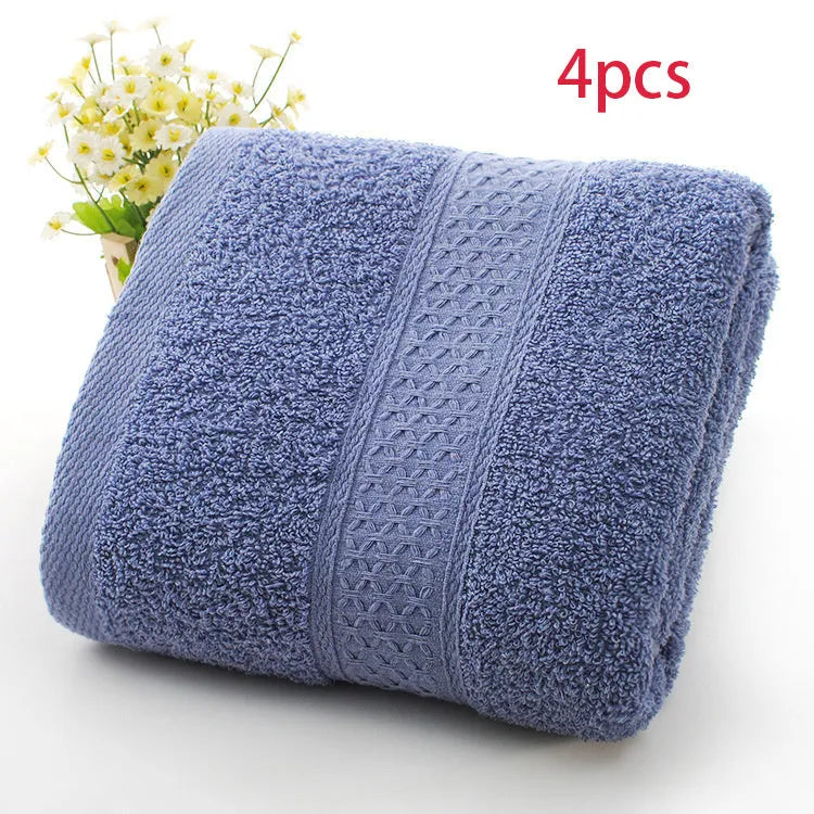 Thickened 800 gsm cotton bath and beach towel shown in apple green colour