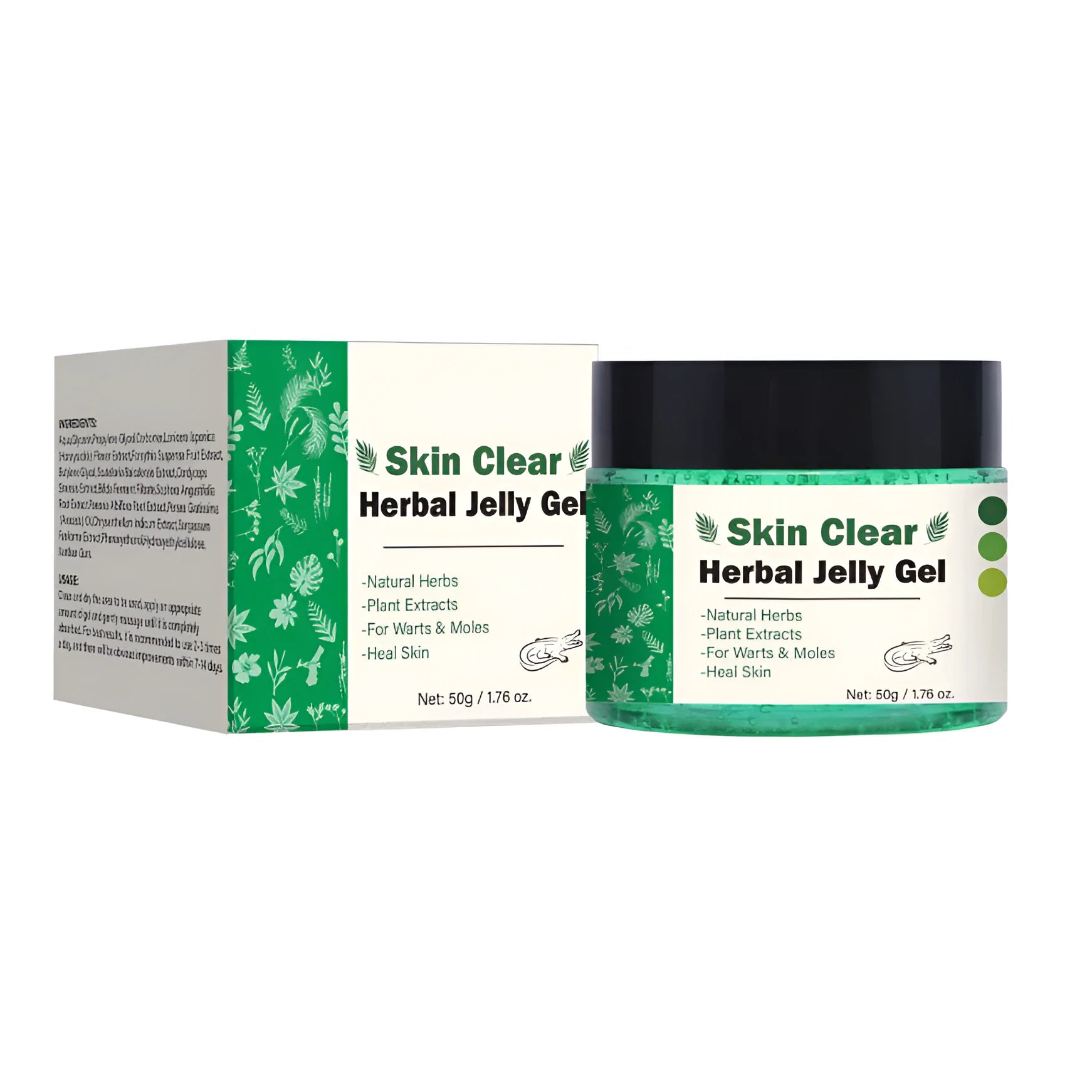 Cross-border Clear Herbal Gel 50g for body care in packaging