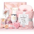 Aromatherapy candle soap bath gift set in a modern simplicity style plastic container.
