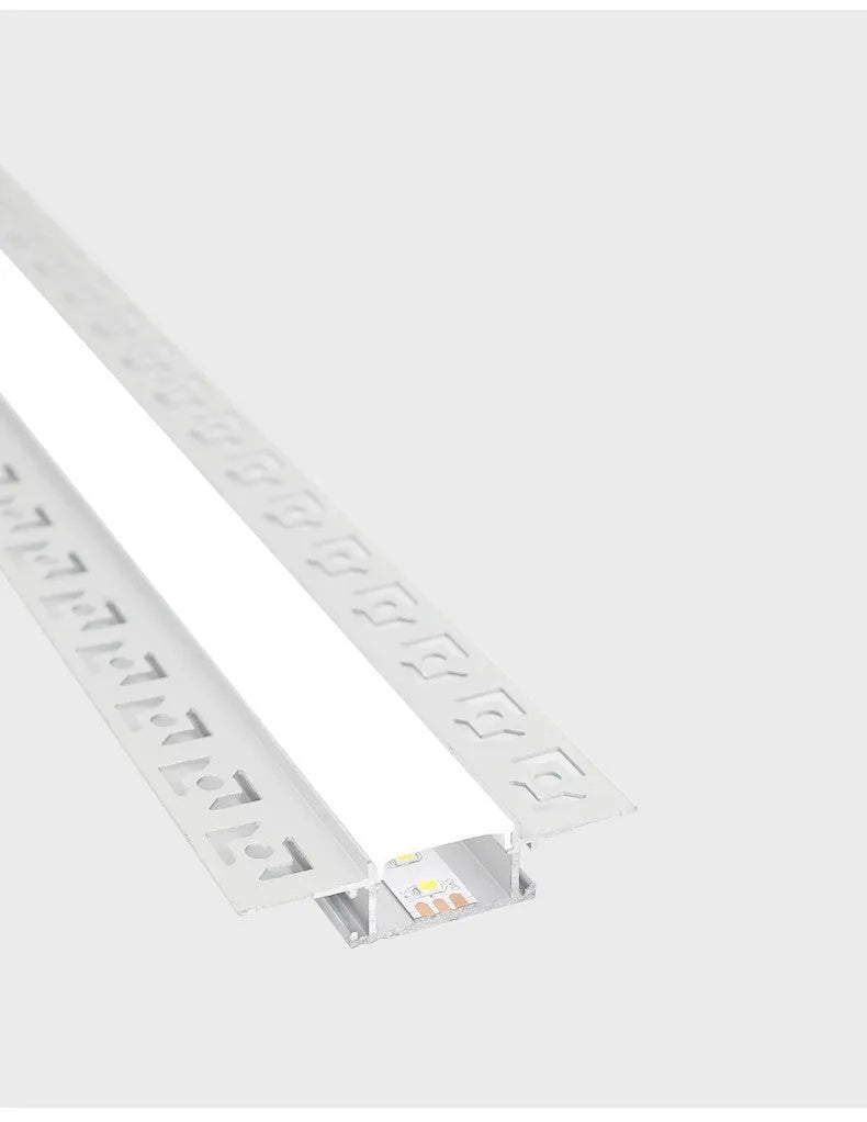 Intelligent control light strip embedded part black aluminium alloy with acrylic lampshade 12.5cm length