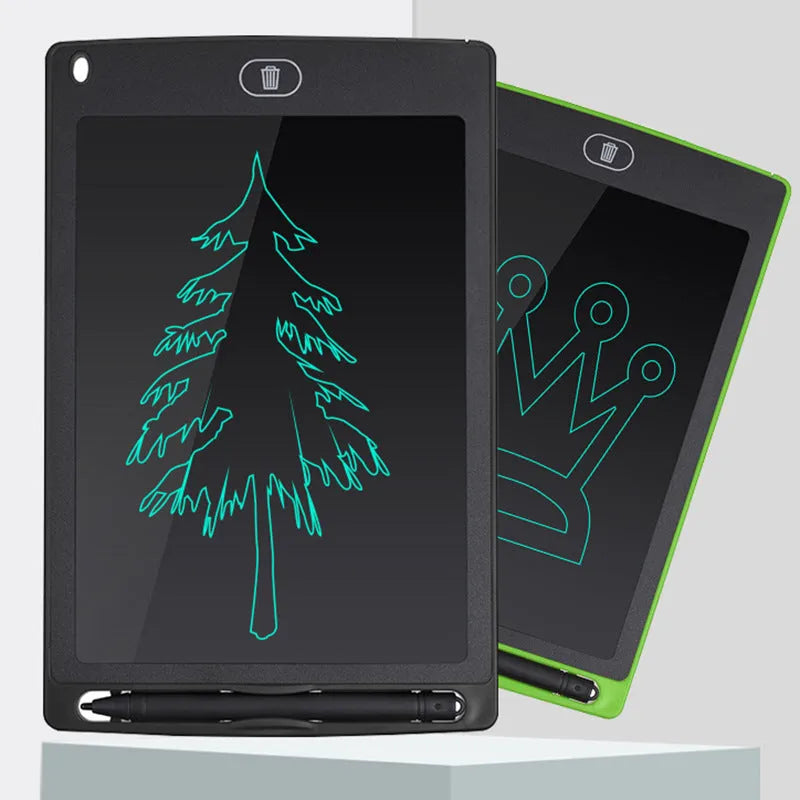 8.5-inch LCD handwriting board in black with pen for children's early education