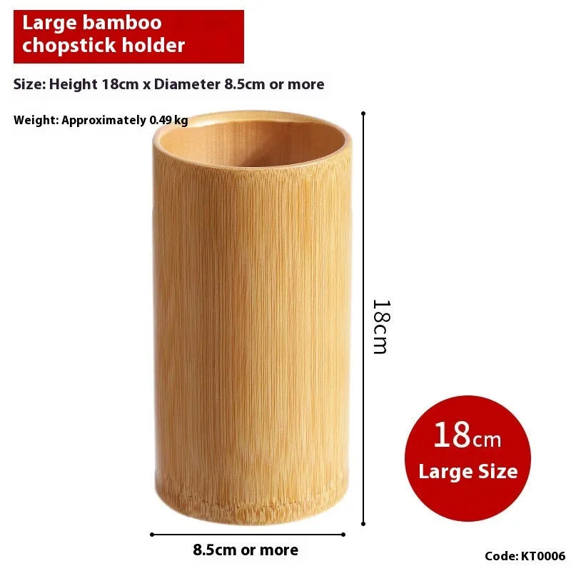Bamboo chopsticks holder in various sizes from 12x8cm to 18x9cm for household storage