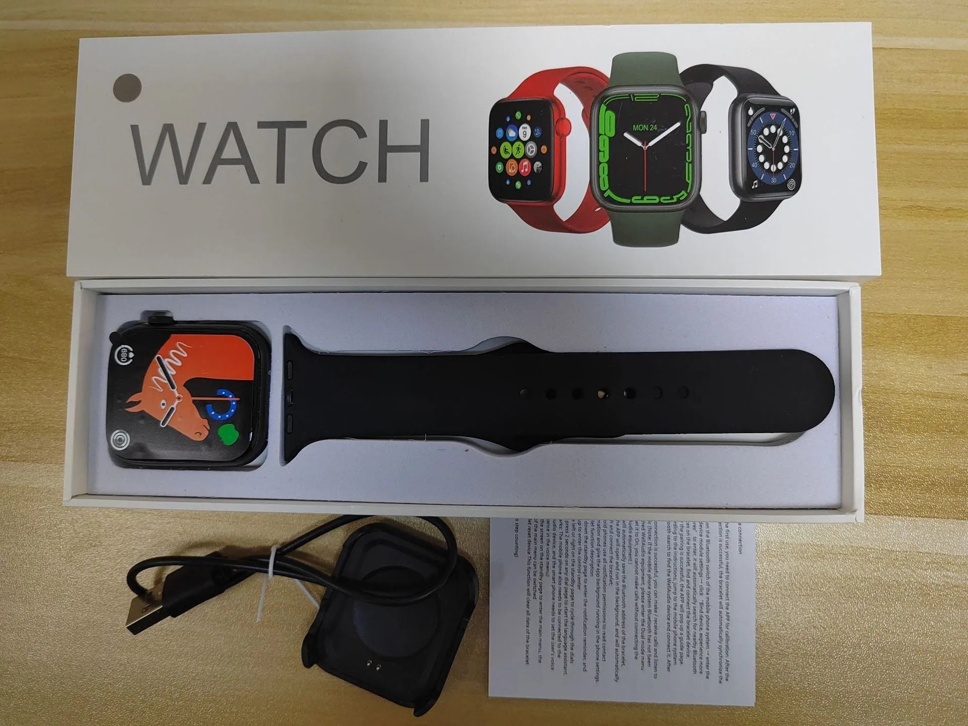 GT20 black smartwatch with alloy case and silicone strap showing touch screen display.
