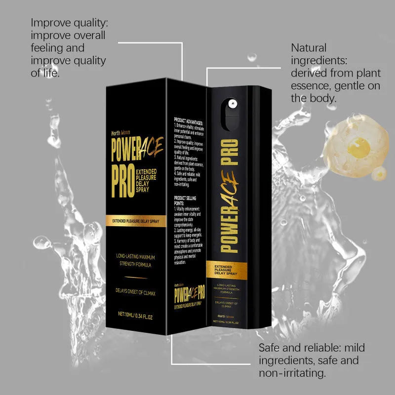 10ml men's body moisturising spray bottle with botanical extracts