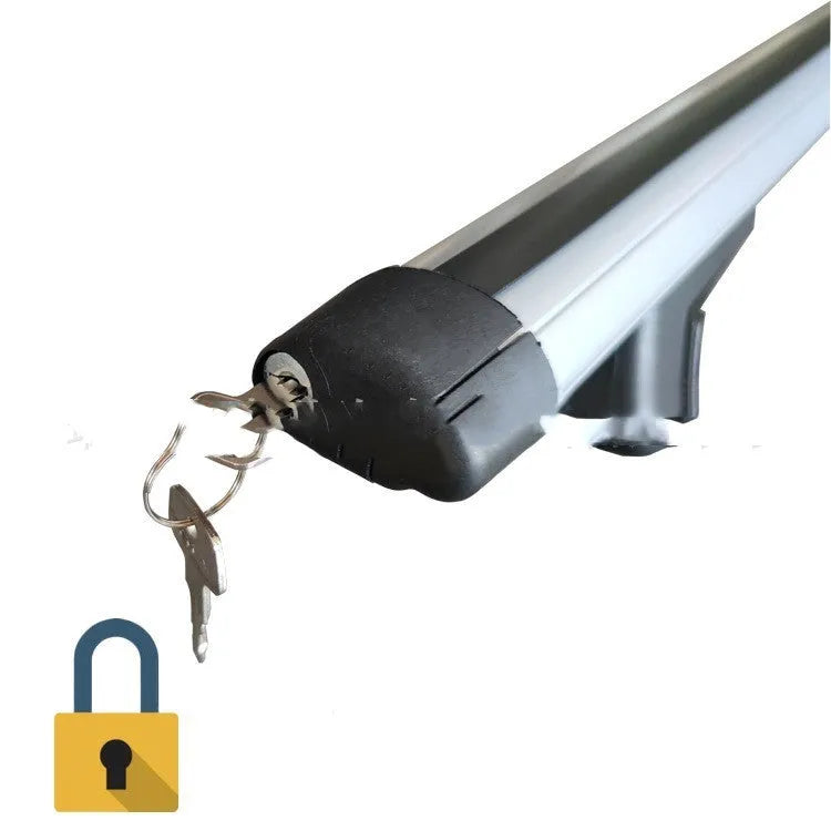 GM SUV alloy roof rack kit with adjustable crossbars showing 75kg load capacity