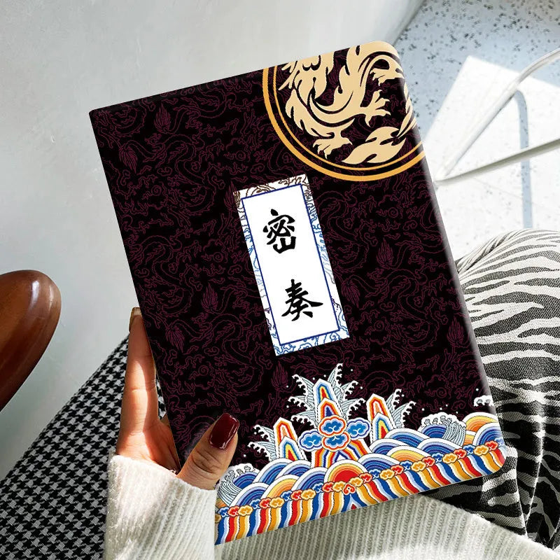 Cartoon TPU anti-fall protection case for iPad with elk print design