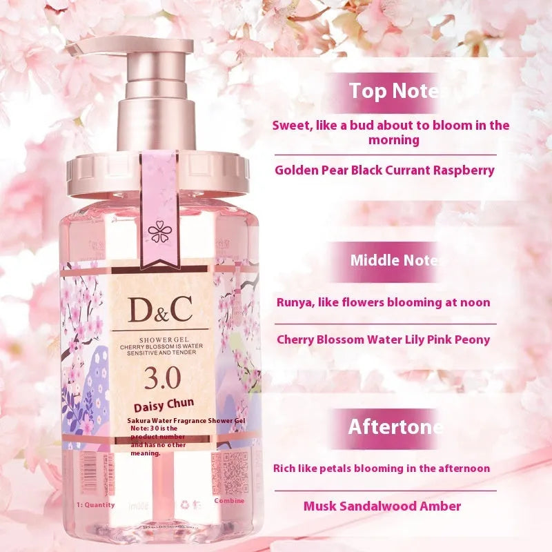 Sakura shampoo conditioner and shower gel 500ml wash nursing suite set