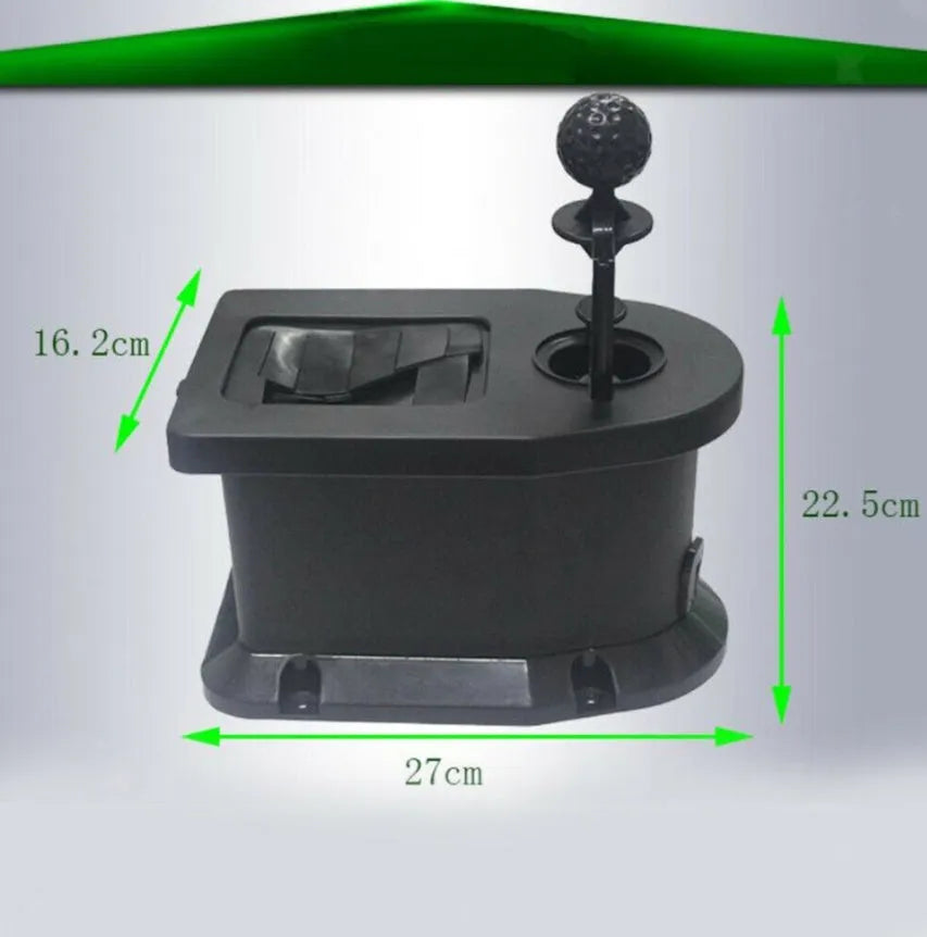 Black plastic rod washer for golf cart and car washing, dimensions 27x16.2x22.5 cm, on a plain background.