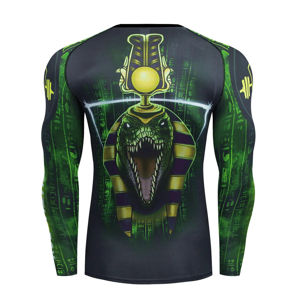 Men's ZF016 printing design polyester sports stretch suit set, slim fit top and trousers for running.