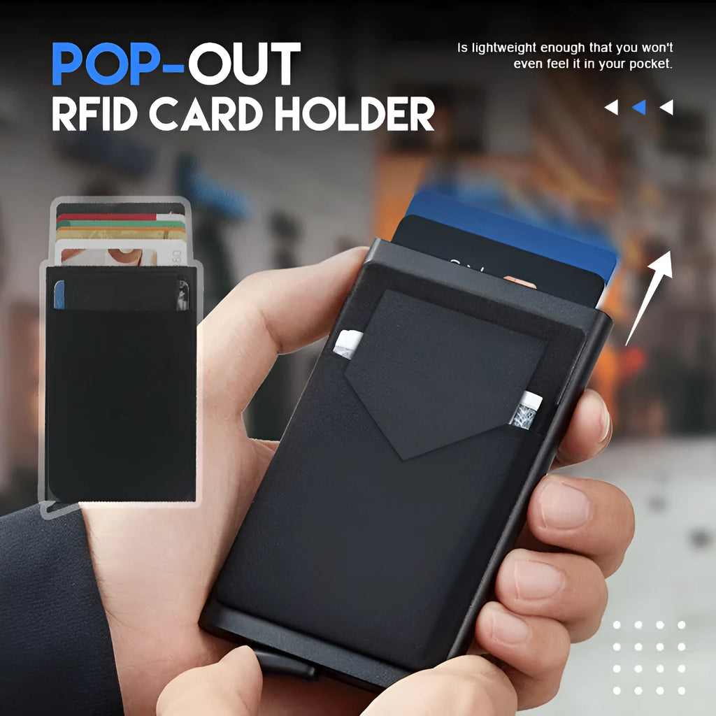 Aluminium alloy slim credit card holder with frosted finish in choice of eight colours